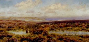 Fylingdales Moor landscape Brett John river Oil Paintings